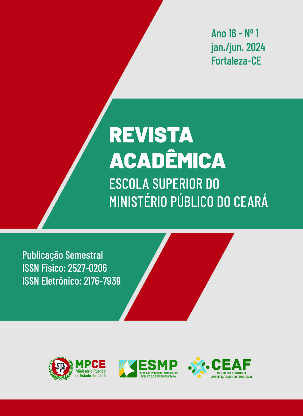 					Ver Vol. 16 Núm. 1 (2024): Revista Acadêmica Esola Superior do Ministério Público do Ceará
				